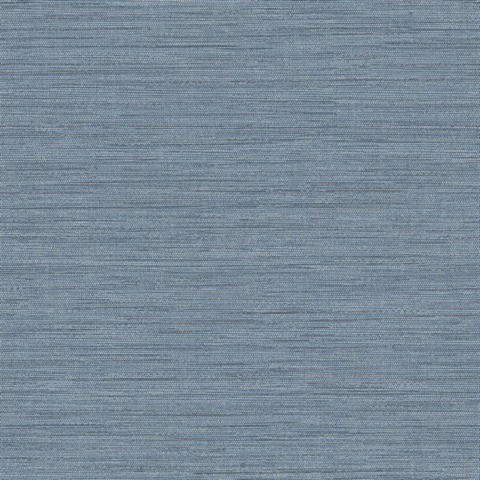 Sheehan Denim Faux Grasscloth Wallpaper