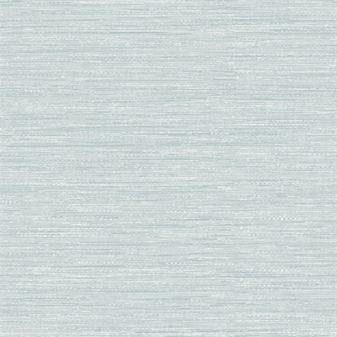 Sheehan Light Blue Faux Grasscloth Wallpaper