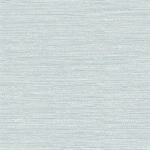 Sheehan Light Blue Faux Grasscloth Wallpaper