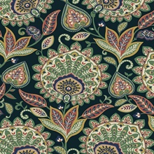 Sheffield Folk Shades Floral Paisley Wallpaper