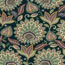 Sheffield Folk Shades Floral Paisley Wallpaper