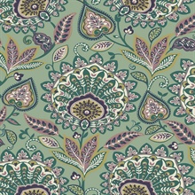 Sheffield Summer Garden Floral Paisley Wallpaper