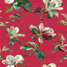 Sherbourn Crimson Wallpaper