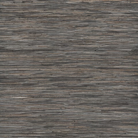 Shimmering Hemp Black / Silver Wallpaper
