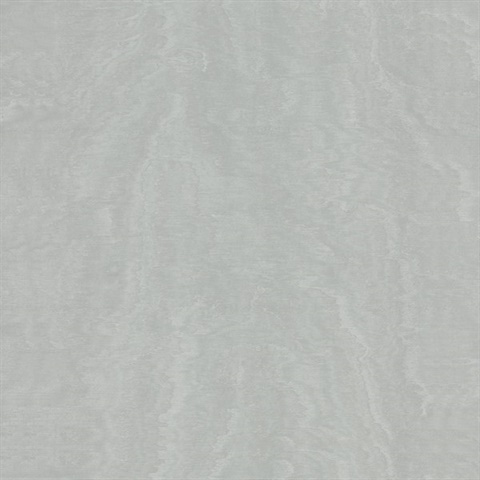 Shimmering Moire Silver Textured Wallpaper