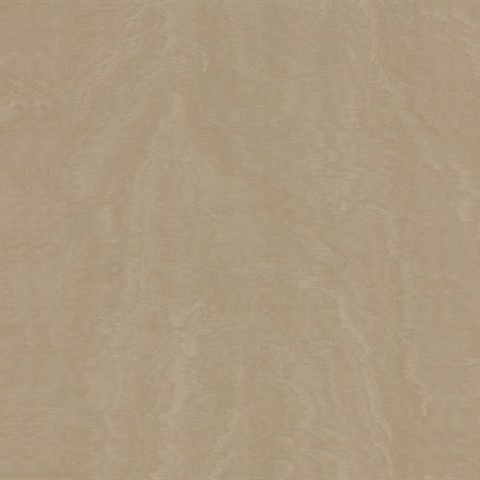 Shimmering Moire Taupe Textured Wallpaper