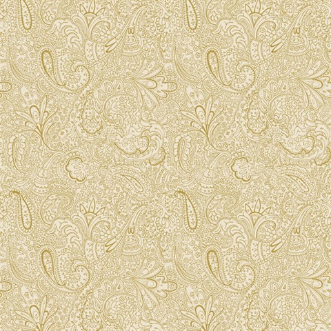 Shimmering Paisley Wallpaper