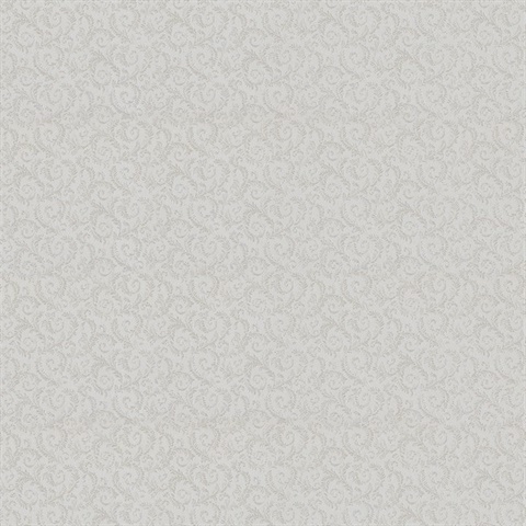 Pearl Classic Mini Scroll Texture Wallpaper