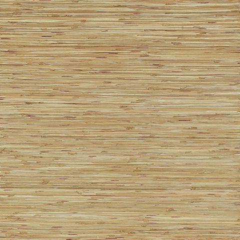 Shuang Light Brown Handmade Grasscloth Wallpaper