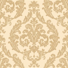 Gold Silk Damask Wallpaper