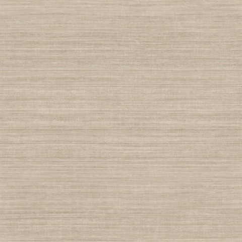 Silk Essence Khaki Faux Fabric Wallpaper
