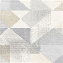 Silk Screen Geometric Wallpaper