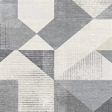 Silk Screen Geometric Wallpaper