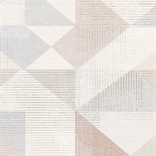 Silk Screen Geometric Wallpaper