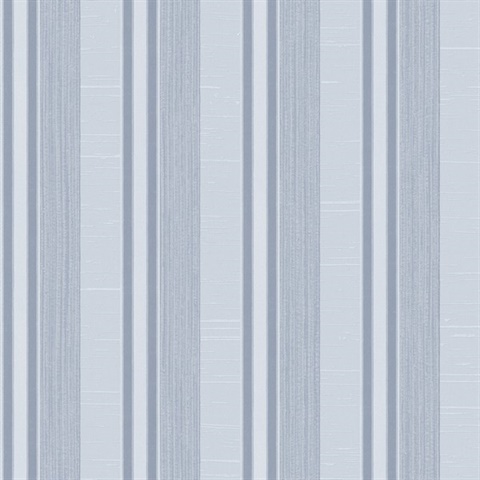 Light Blue Silk Stripe Wallpaper