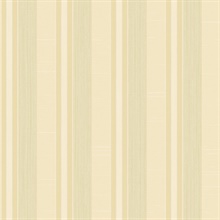 Yellow, Beige & Green Silk Stripe Wallpaper