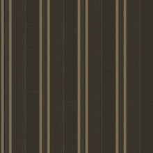 Black & Dark Taupe Silk Stripe Wallpaper