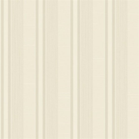 Light Cream & Light Taupe Silk Stripe Wallpaper