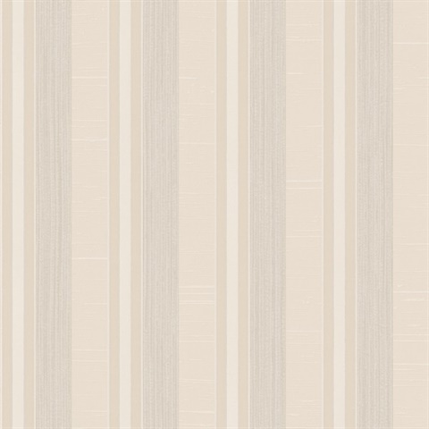 Beige & Taupe Silk Stripe Wallpaper