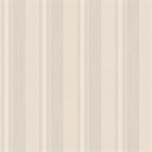Beige & Taupe Silk Stripe Wallpaper