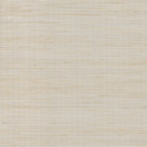 Silver & Beige Metallic Jute Texture Wallpaper