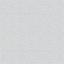 Silver Classic Mini Scroll Texture Wallpaper