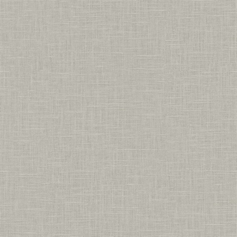 Silver Crosshatch Linen Wallpaper