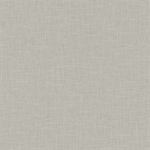 Silver Crosshatch Linen Wallpaper