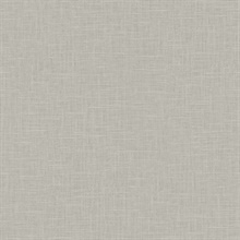 Silver Crosshatch Linen Wallpaper