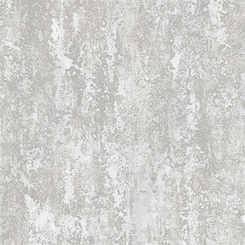 IM36433 | Silver Faux Concrete | Wallpaper Boulevard