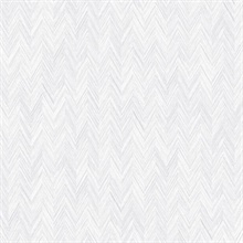 Silver Fiber Small Chevron Weave Wallpaper