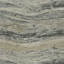 Silver Granite Slab Textured Pearlescent Wallpaper