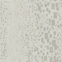 Silver & Grey Gilded Confetti Geometric Rectangle  Wallpaper