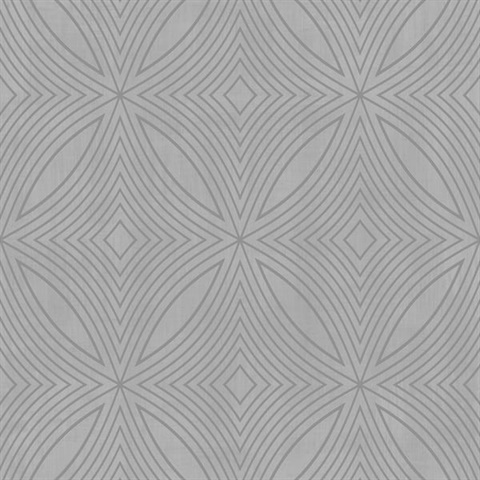 Silver Grey Glitter Kaleidoscope Metallic Wallpaper