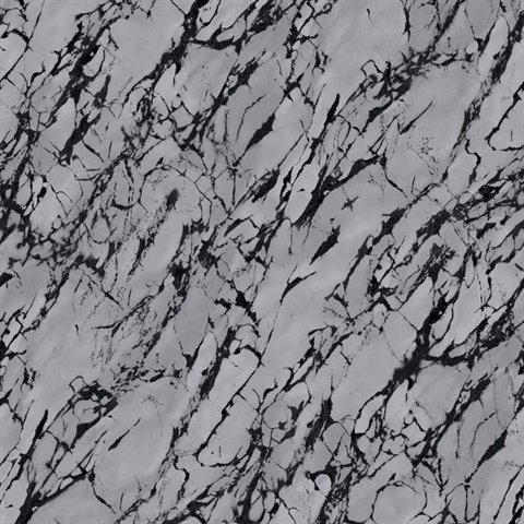 Silver Grey Metallic Marble Wallpaper