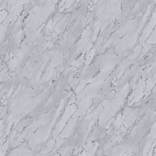Silver Grey Metallic Marble Wallpaper