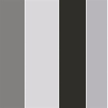 Silver Grey Smart 3 Stripes Wide Stripe Wallpaper