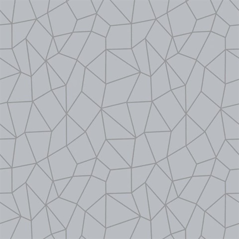 Silver Grey Textured Giraffe Skin Metallic Wallpaper