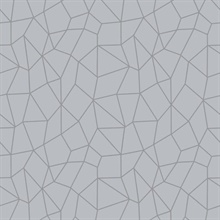 Silver Grey Textured Giraffe Skin Metallic Wallpaper