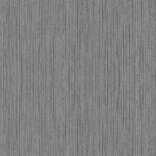 Silver Grey Vertical Textile Metallic Wallpaper