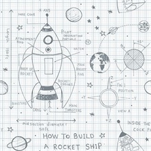 Silver How to Build a Rocketship Wallpaper