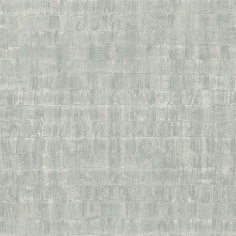 Silver Liquid Faux Shimmering Metal Wallpaper