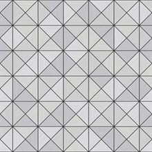 Silver Metallic Geo Triangle & Square Wallpaper