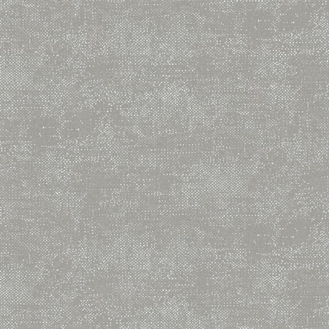 Silver Micro Texture Weave Wallpaper