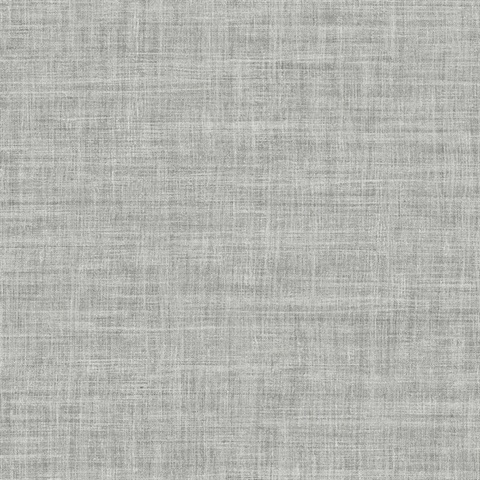 Silver Randi Tight Weave Faux Grasscloth Wallpaper