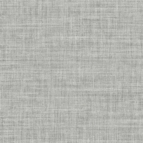 Silver Randi Tight Weave Faux Grasscloth Wallpaper