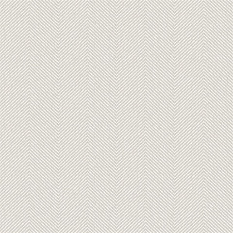 Silver Rattan Chevron Textured Wallpaper