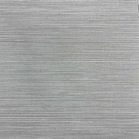 Silver Rockland Pearlescent Faux Grasscloth Wallpaper