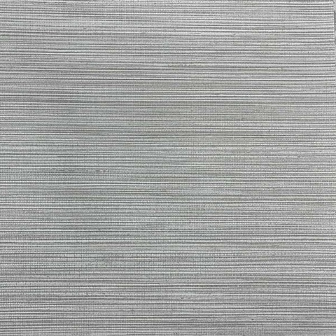Silver Rockland Pearlescent Faux Grasscloth Wallpaper