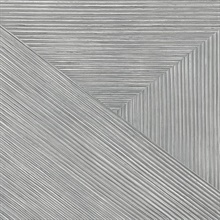 Silver Rutland Geometric Faux Wood Wallpaper